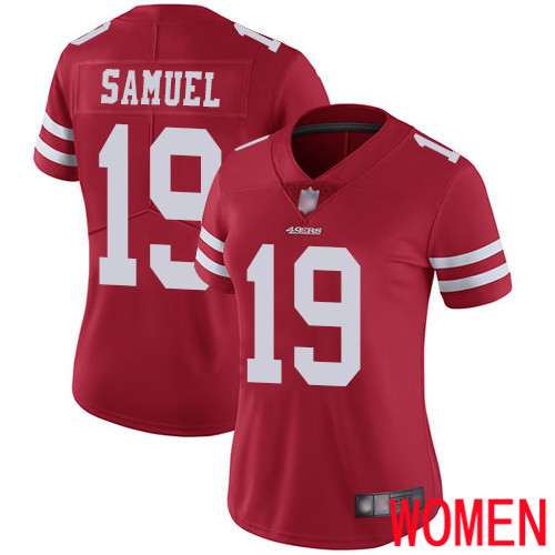 San Francisco 49ers Limited Red Women Deebo Samuel Home NFL Jersey #19 Vapor Untouchable->san francisco 49ers->NFL Jersey